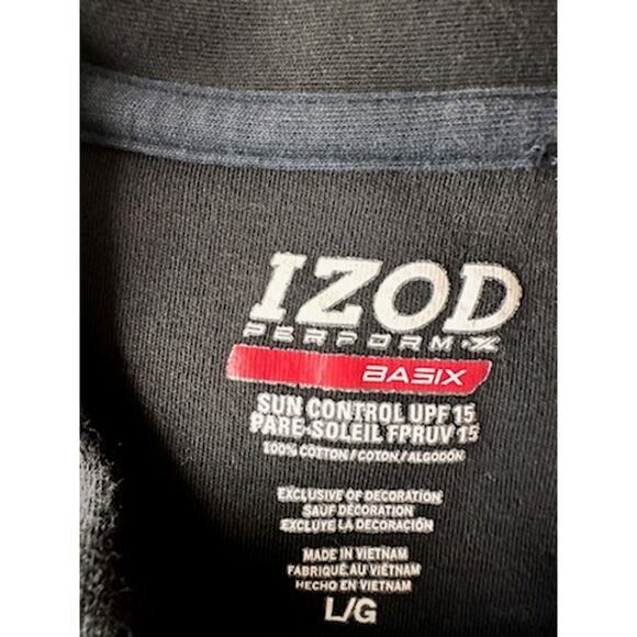 Izod Perform Basix Black Polo - Men's Large - UPF 15 - Excellent Condition - Picture 5 of 5